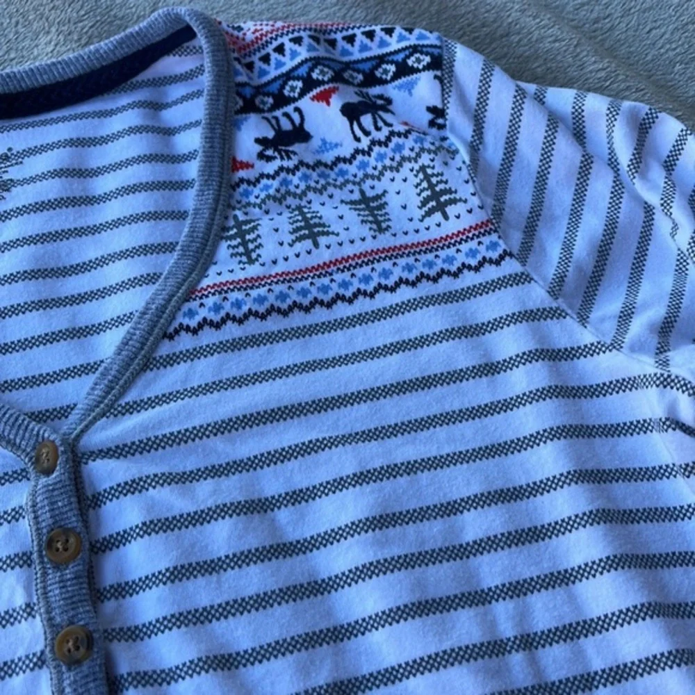 Cuddl Duds Winter Pajama Top, Size Small